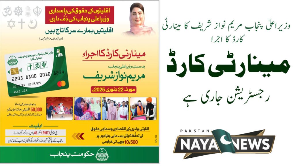 CM Punjab Minority Card Registration 2025