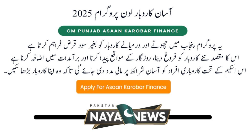 CM Punjab 5 Million Loan Scheme 2025