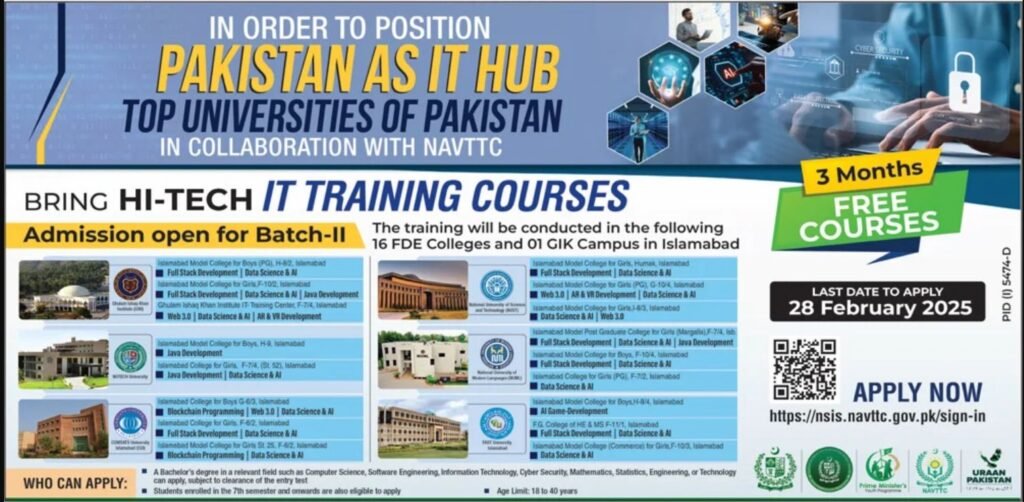 03 Month Free IT Training Courses 2025