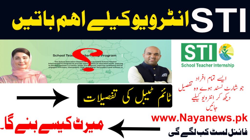 STI Jobs Opportunities 2025 Interview Guidlines