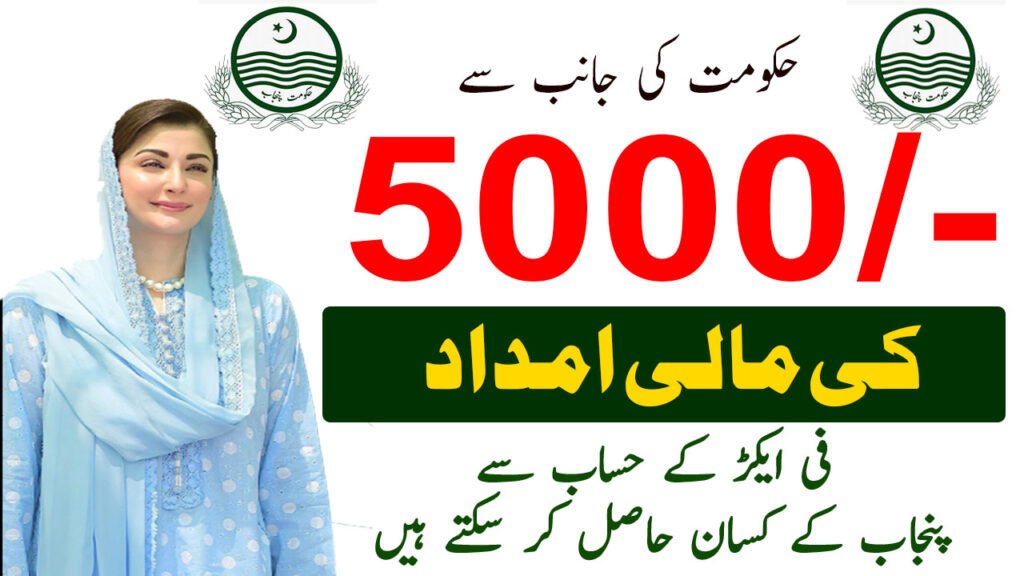 RS 5000 Financial Assistant by Govt of Punjab 