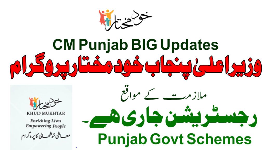 CM Punjab Khud Mukhtar Training Program Jobs Opportunities January 2026