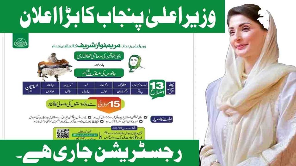 CM Punjab Free Livestock Distribution Program 2026 for Rural Women