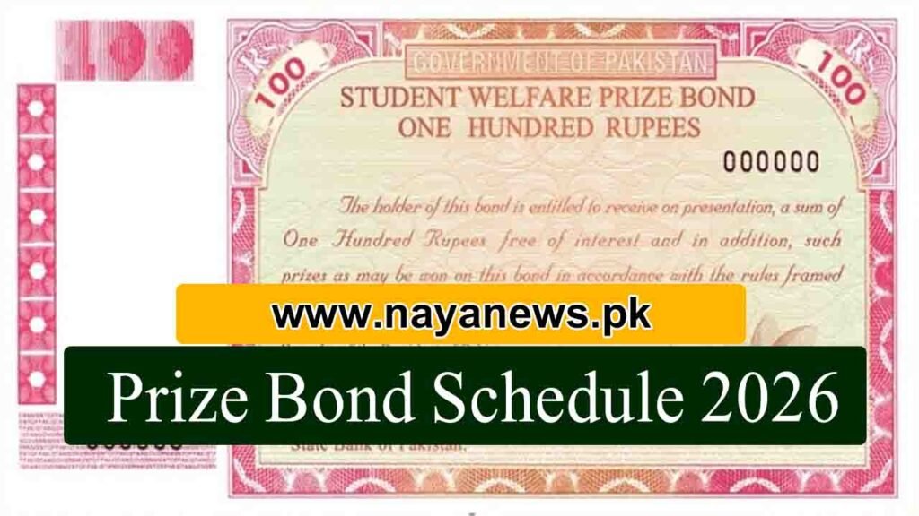 Remaining Prize Bonds Draws 2026 Check Complete Schedule