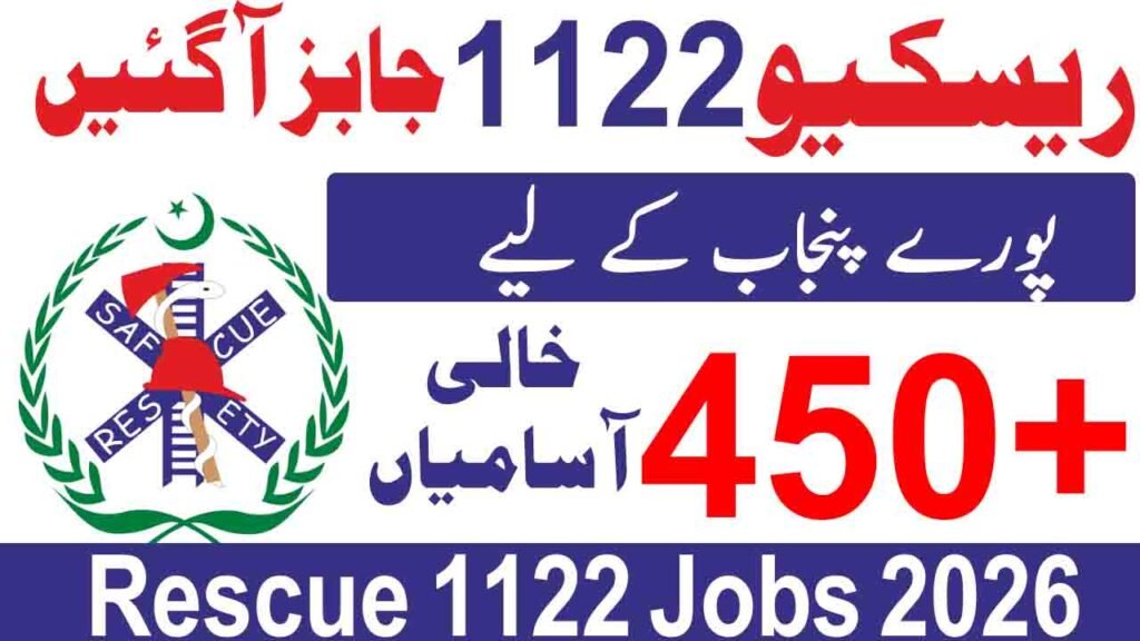 Rescue 1122 Jobs in Punjab July 2026